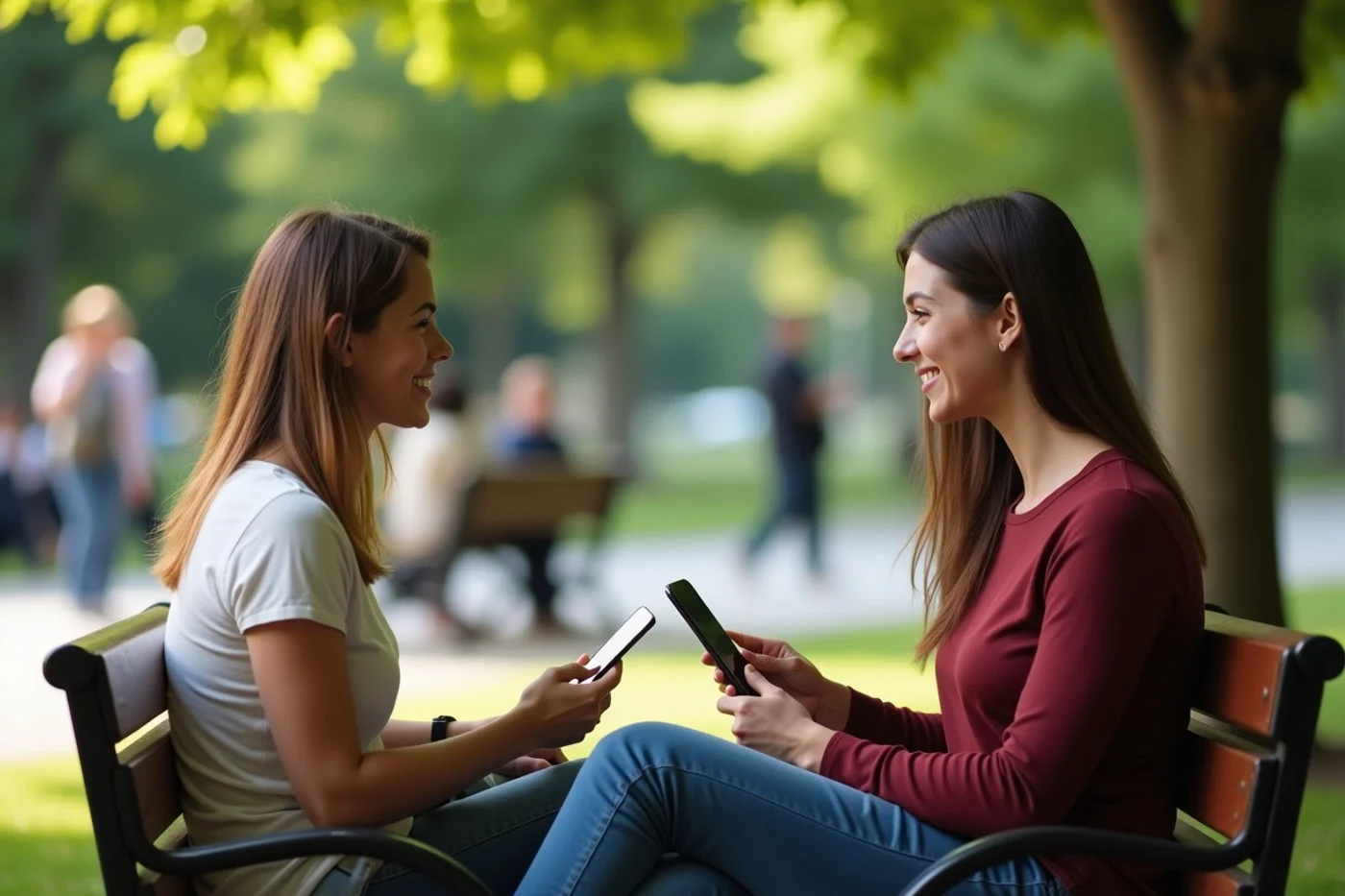 How to Keep a Dating App Conversation Going - editorial photograph