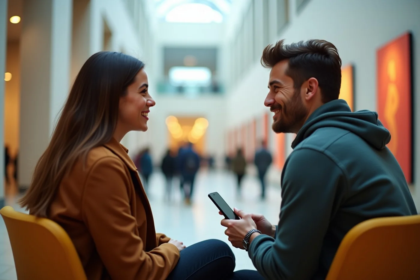 How to Start a Conversation on a Dating App - editorial photograph