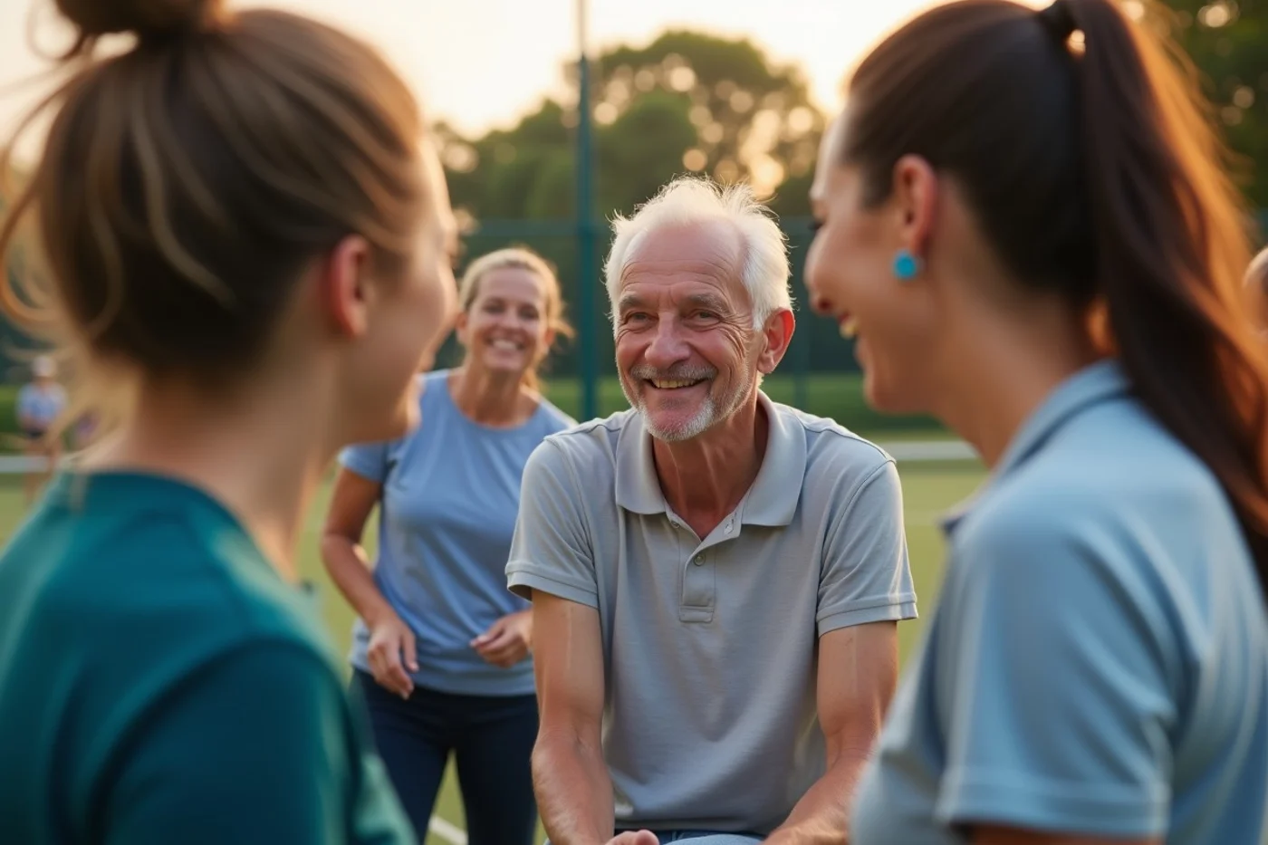 Recognise the features of a comfortable over-50 social setting - supporting editorial photograph